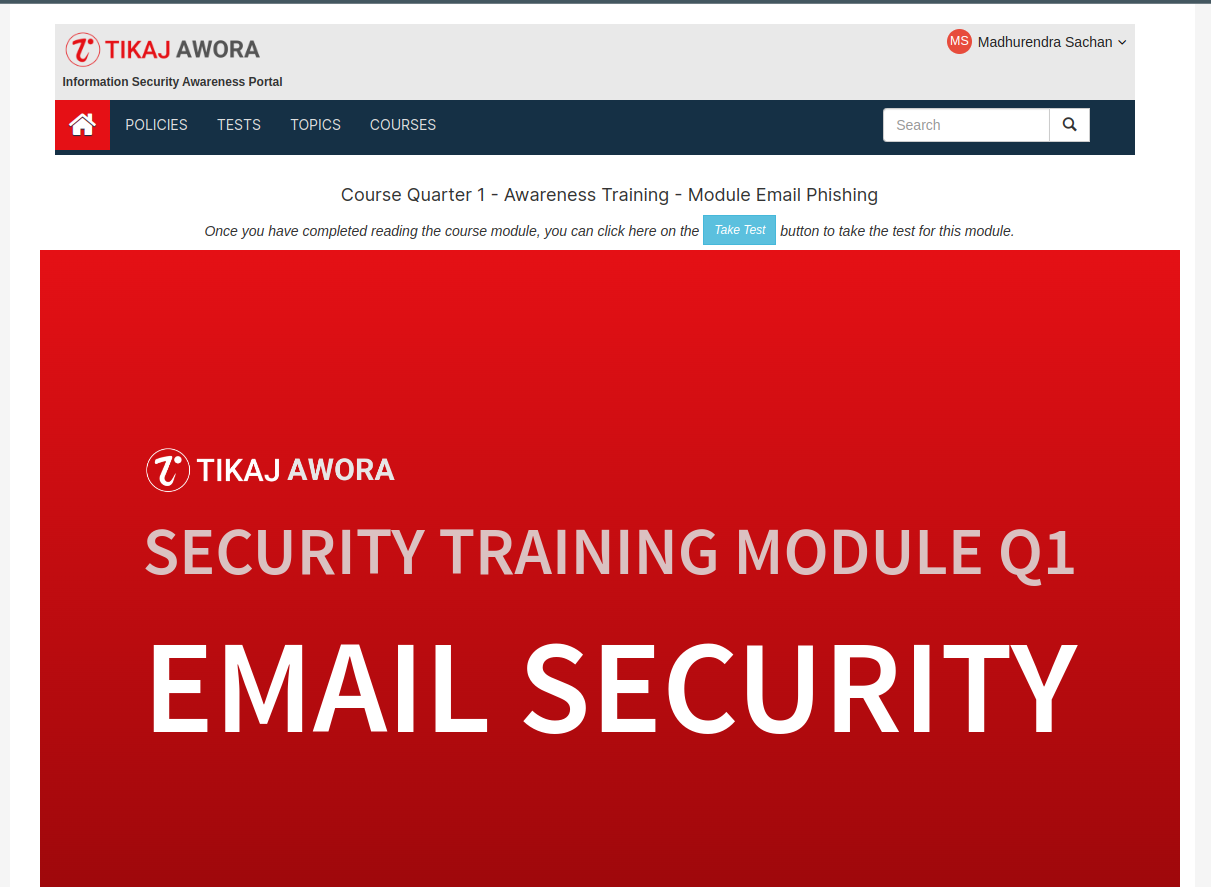 OpenSource Security Awareness Platform - Awora